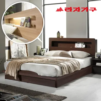 5_라자가구_크림슨LED_평상형침대세트_퀸Q