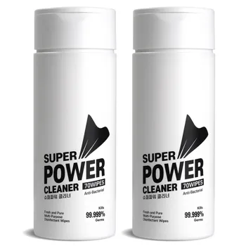 1_슈퍼파워클리너_다용도_멀티_살균소독_세정티슈_70매_2개